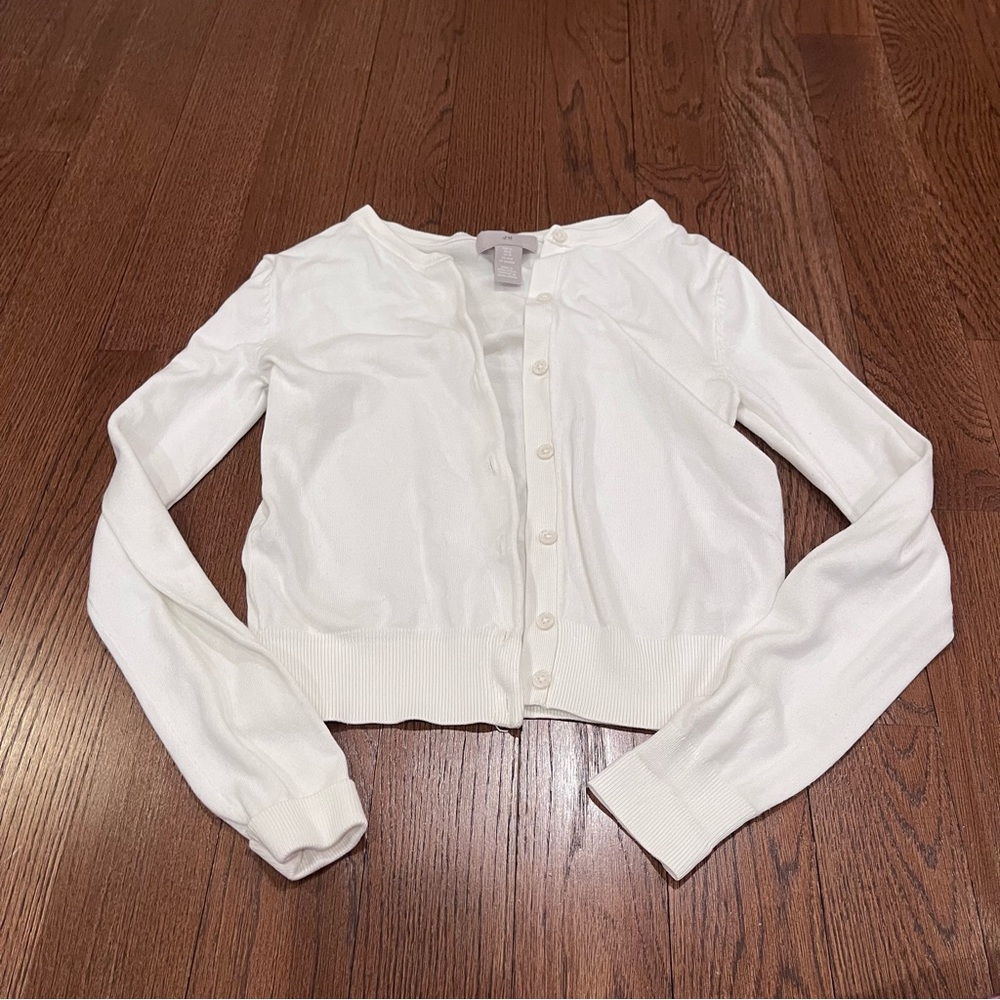 ⭐️ white cardigan xs